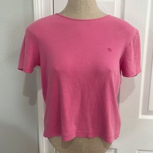 Ralph Lauren top short sleeve 100% cotton pink women’s size is small vintage